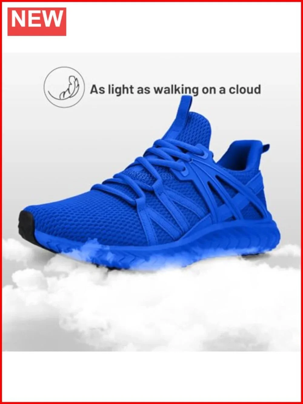 Lightweight Walking Sneakers Slip On Athletic Shoes for Gym Travel